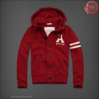 heren abercrombie and fitch pullover full-knop rood wit Moose Novel goggu226